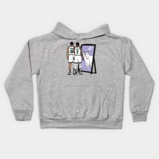 Jayson Tatum and Jaylen Brown Mirror GOATs Kids Hoodie